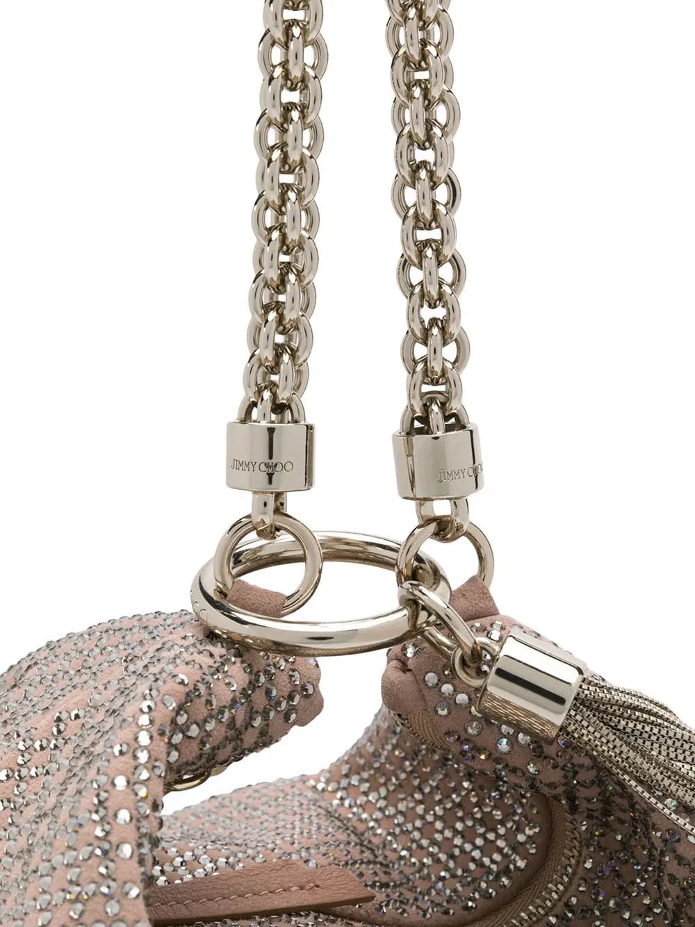 Callie crystal-embellished clutch bag
