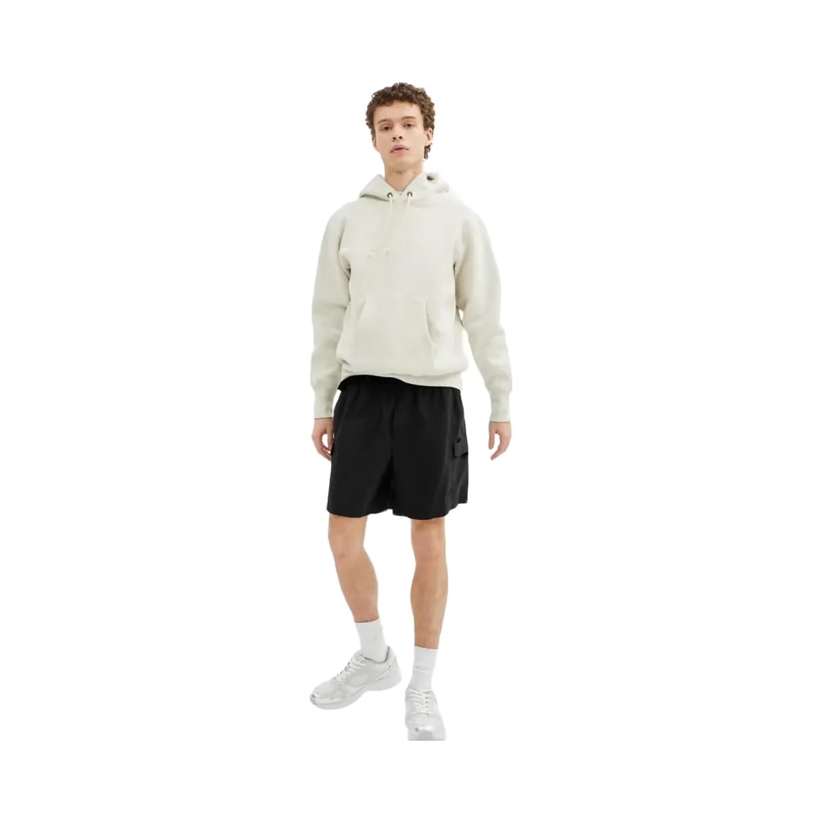 Coach Nylon Utility Short In Recycled Nylon Black