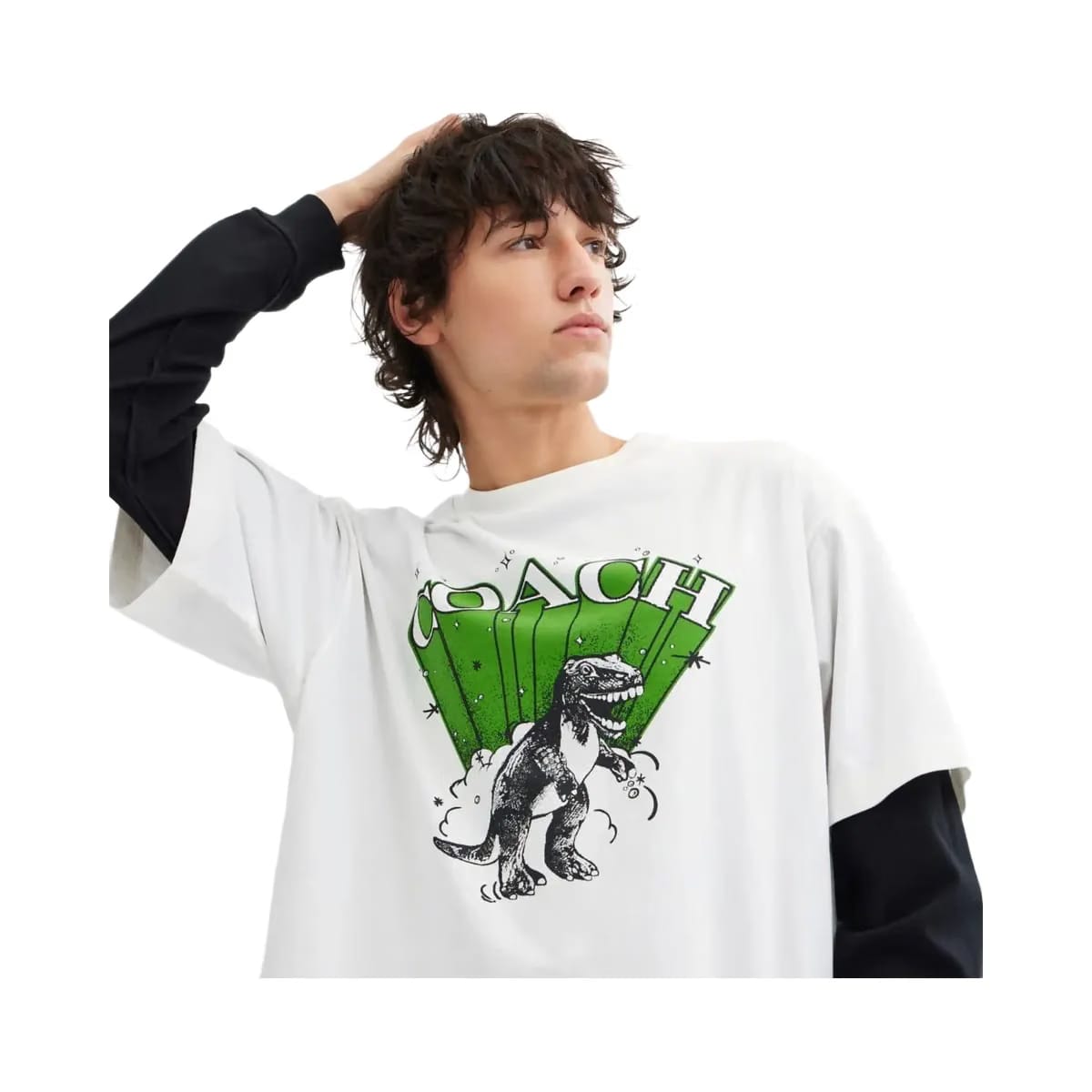 Coach Dinosaur T-Shirt Vintage Ivory