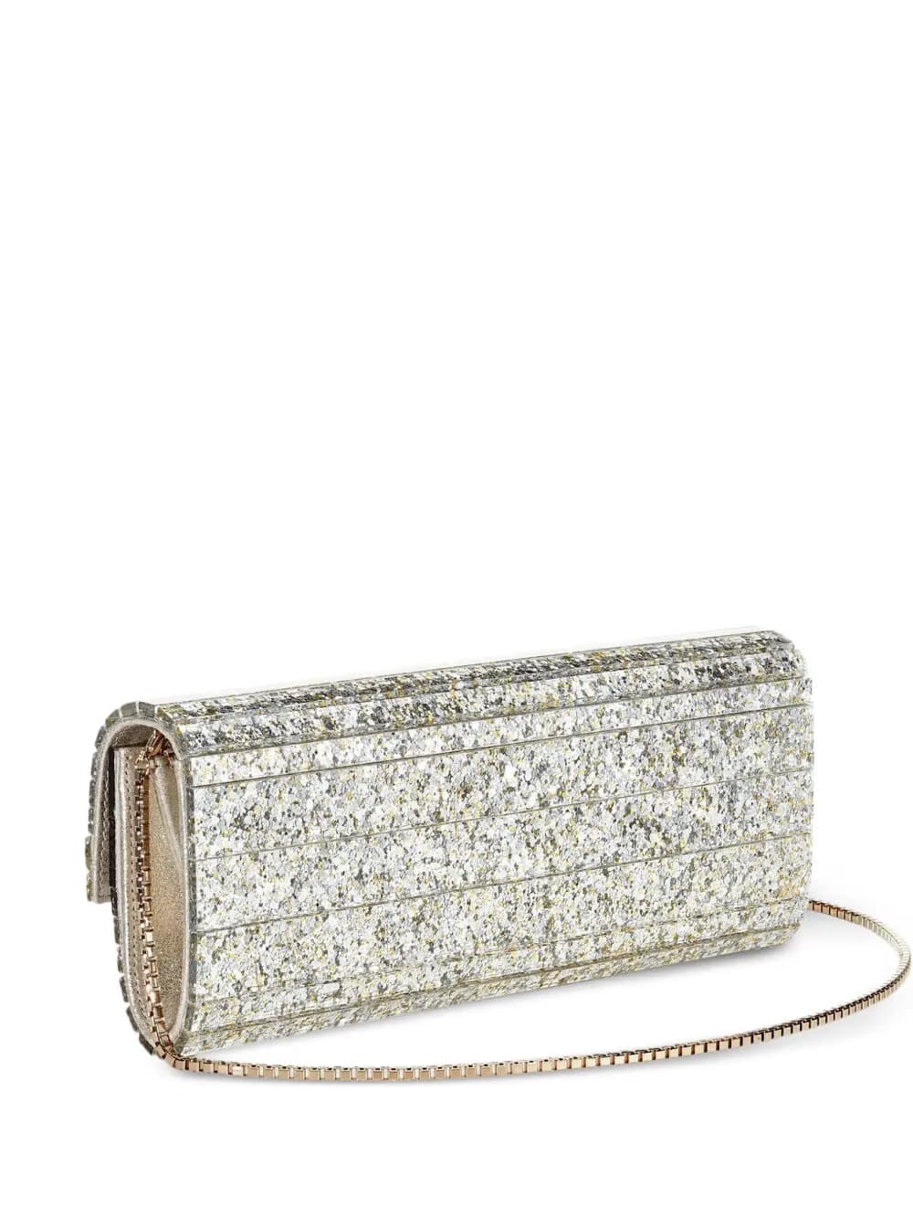 SWEETIE glitter-effect clutch bag