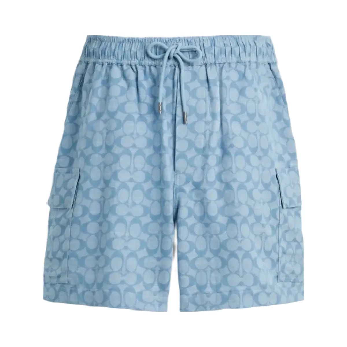 Coach Signature Camp Shorts Light Blue