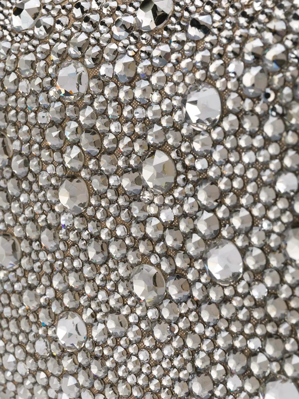 Cloud crystal-embellished clutch