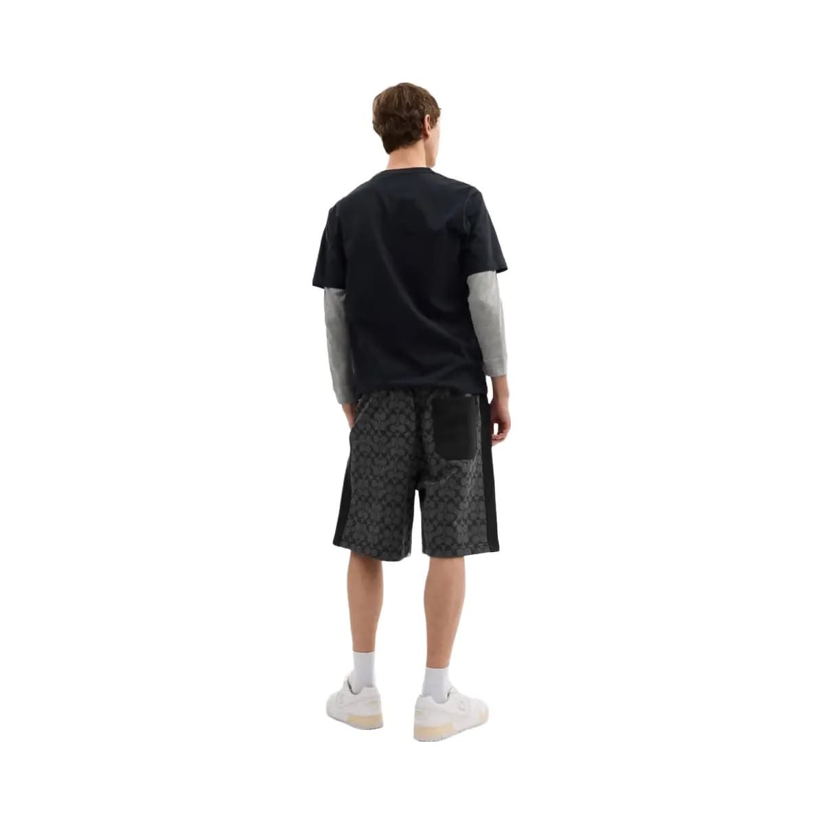 Coach Signature Shorts Charcoal Signature