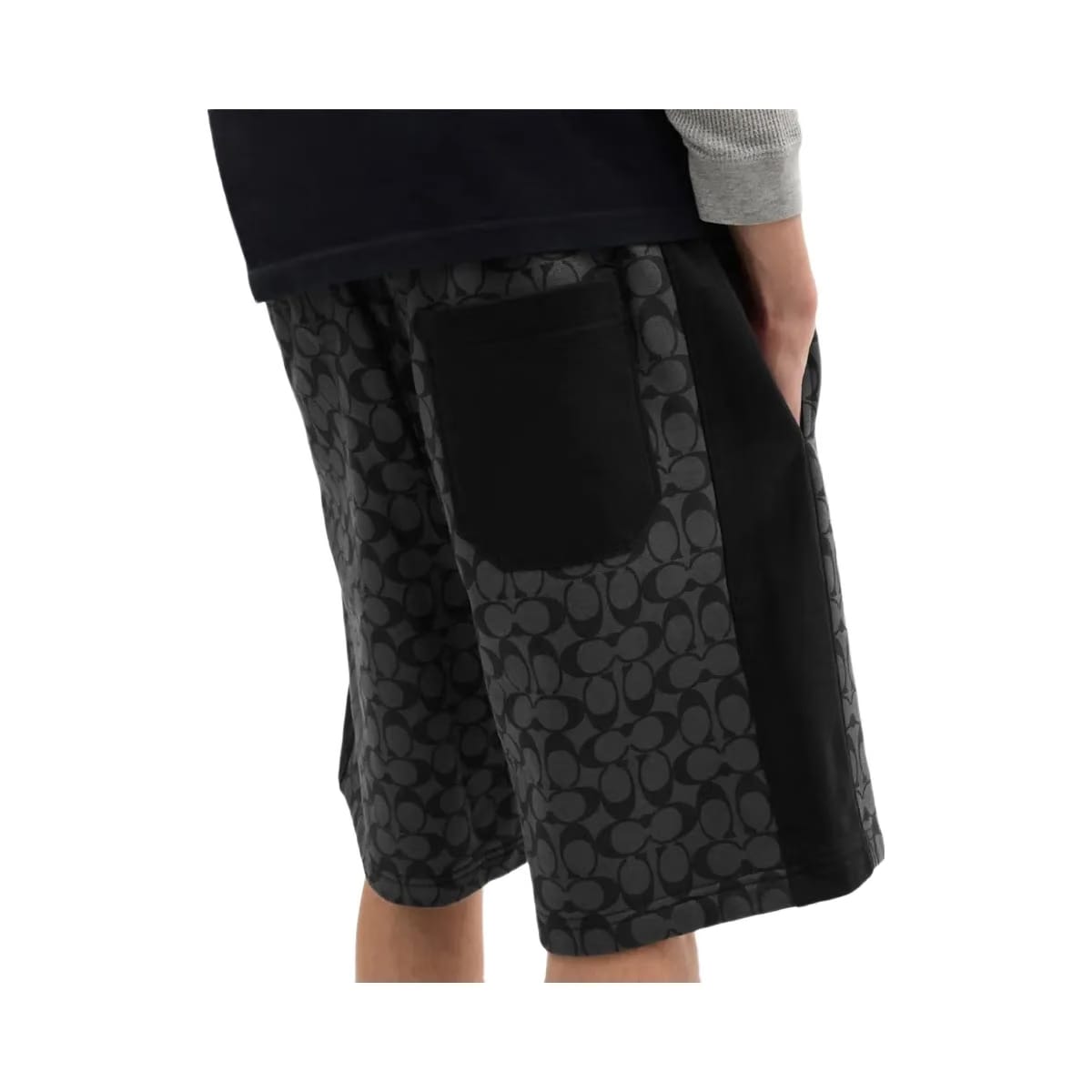 Coach Signature Shorts Charcoal Signature