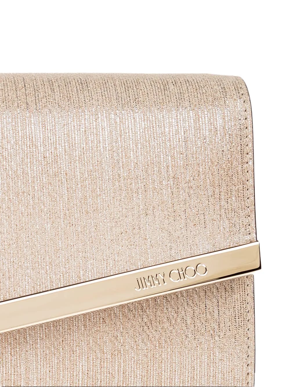 metallic-leather clutch bag