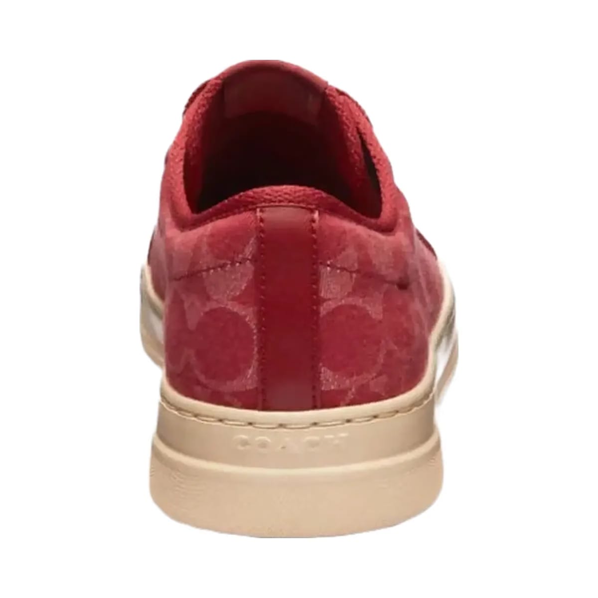 Coach Women's Canvas Sneaker In Signature Denim Red Denim Ivory