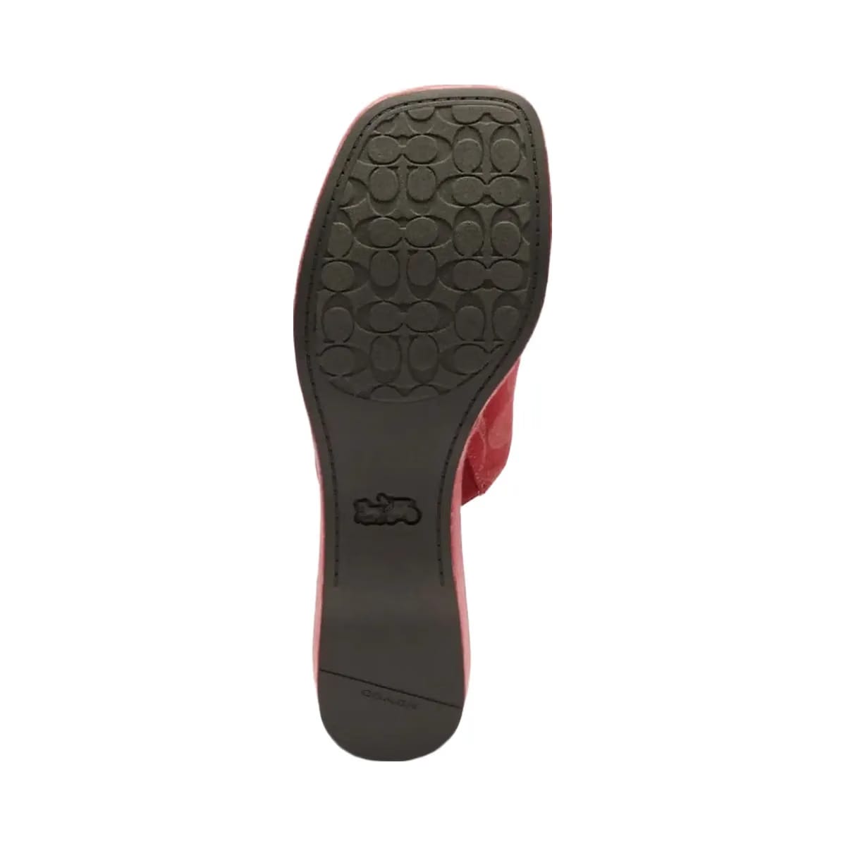 Coach Women's Phoebe Platform Sandal In Signature Denim True Red