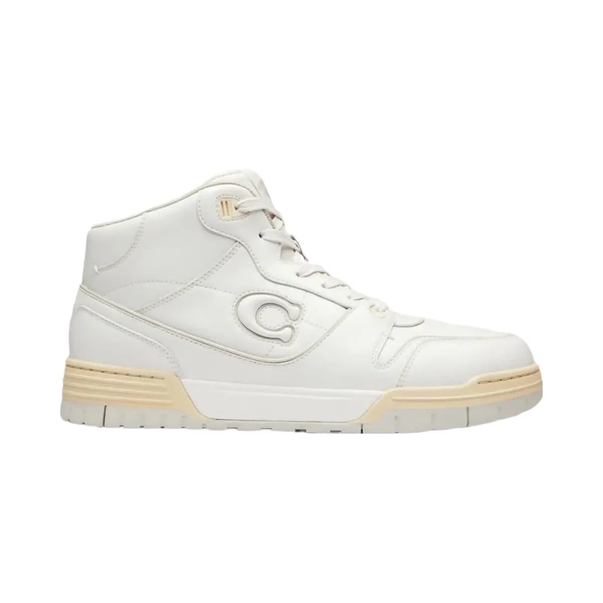 Coach Men's Soho Mid Top Sneaker Optic White