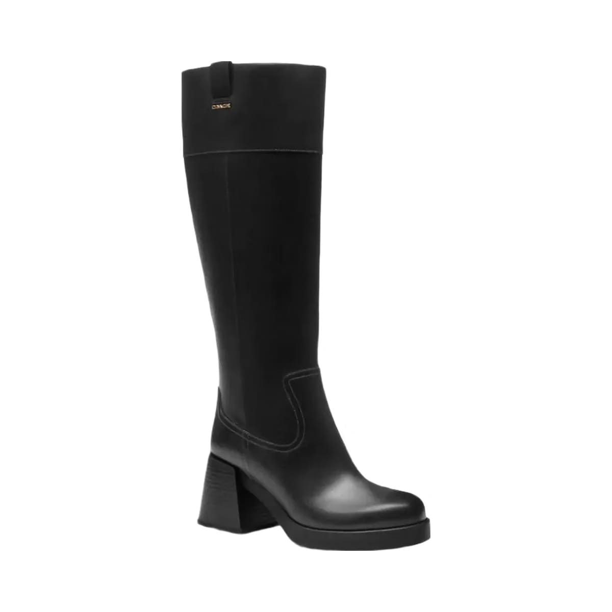 Coach Women's Block Heel Tall Boot Black