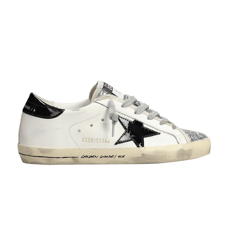 Golden Goose Wmns Superstar 'Black Silver Glitter'