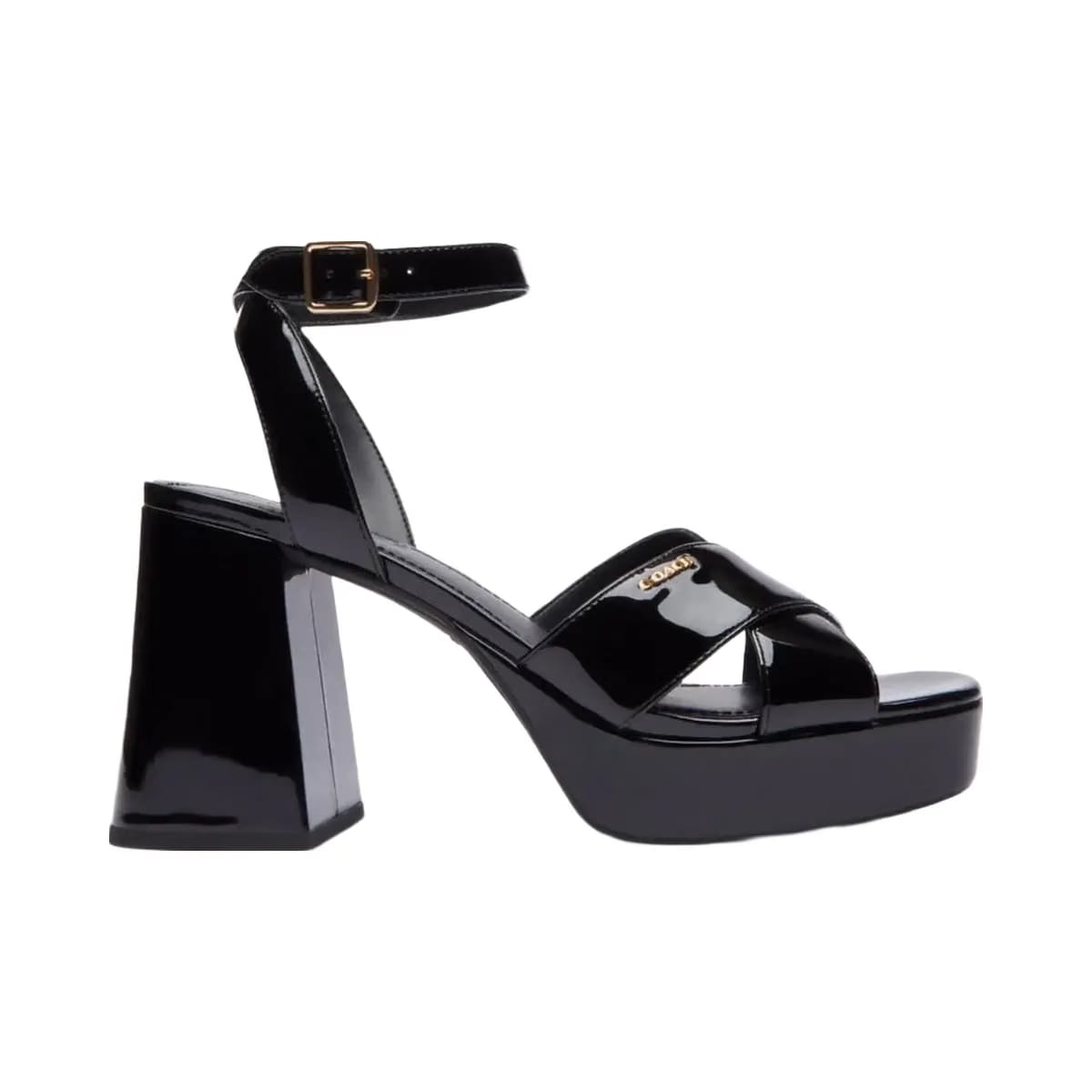 Coach Women's Block Heel Sandal Black