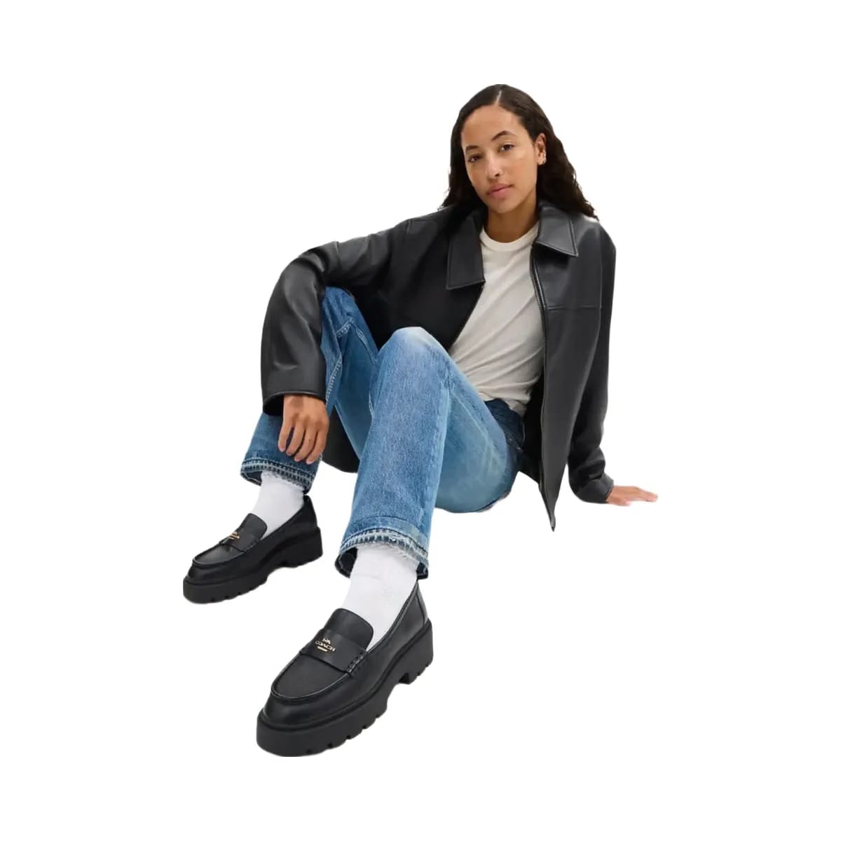 Coach Women's Lucy Loafer Black