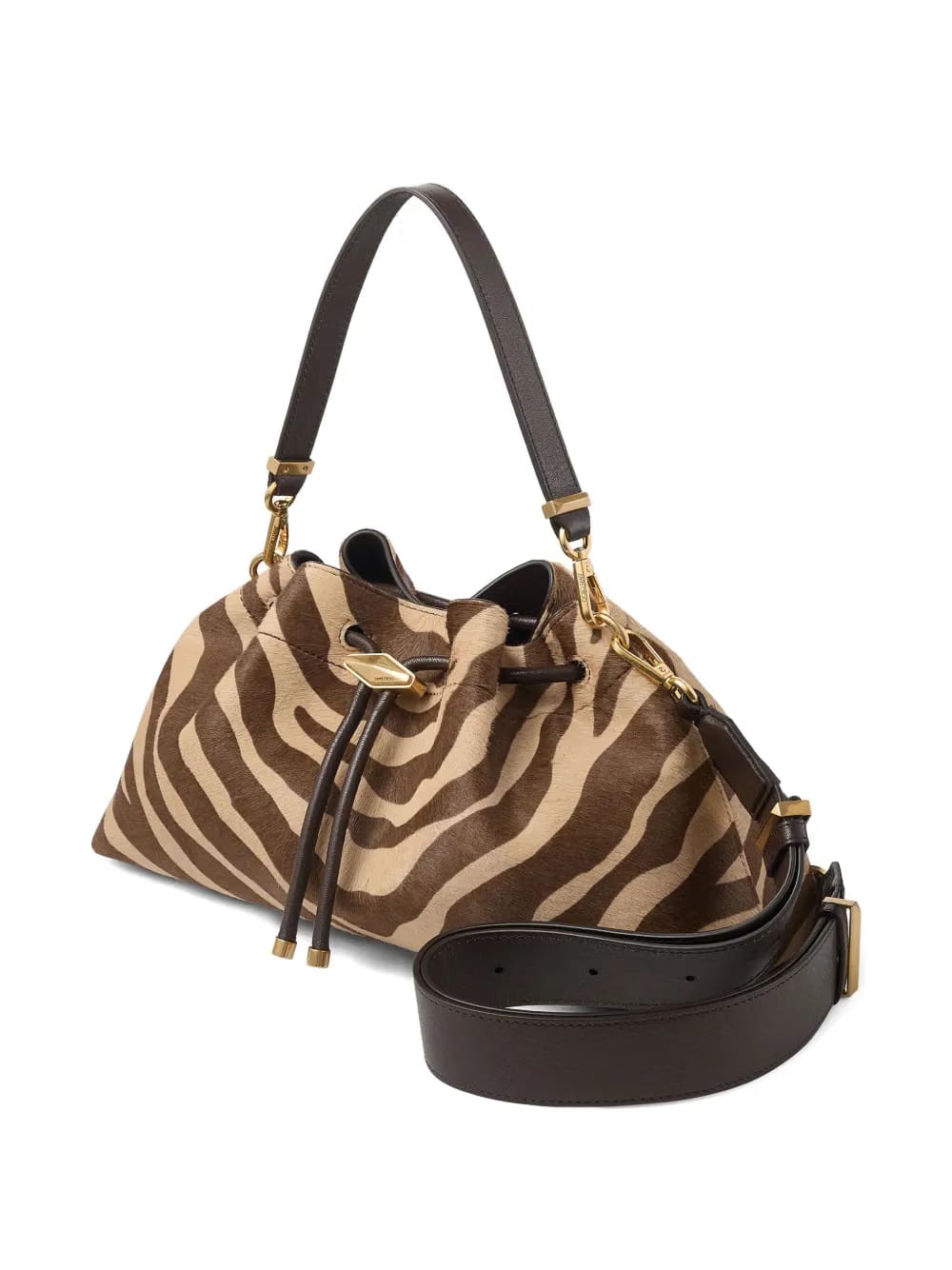 medium Cinch zebra-print shoulder bag