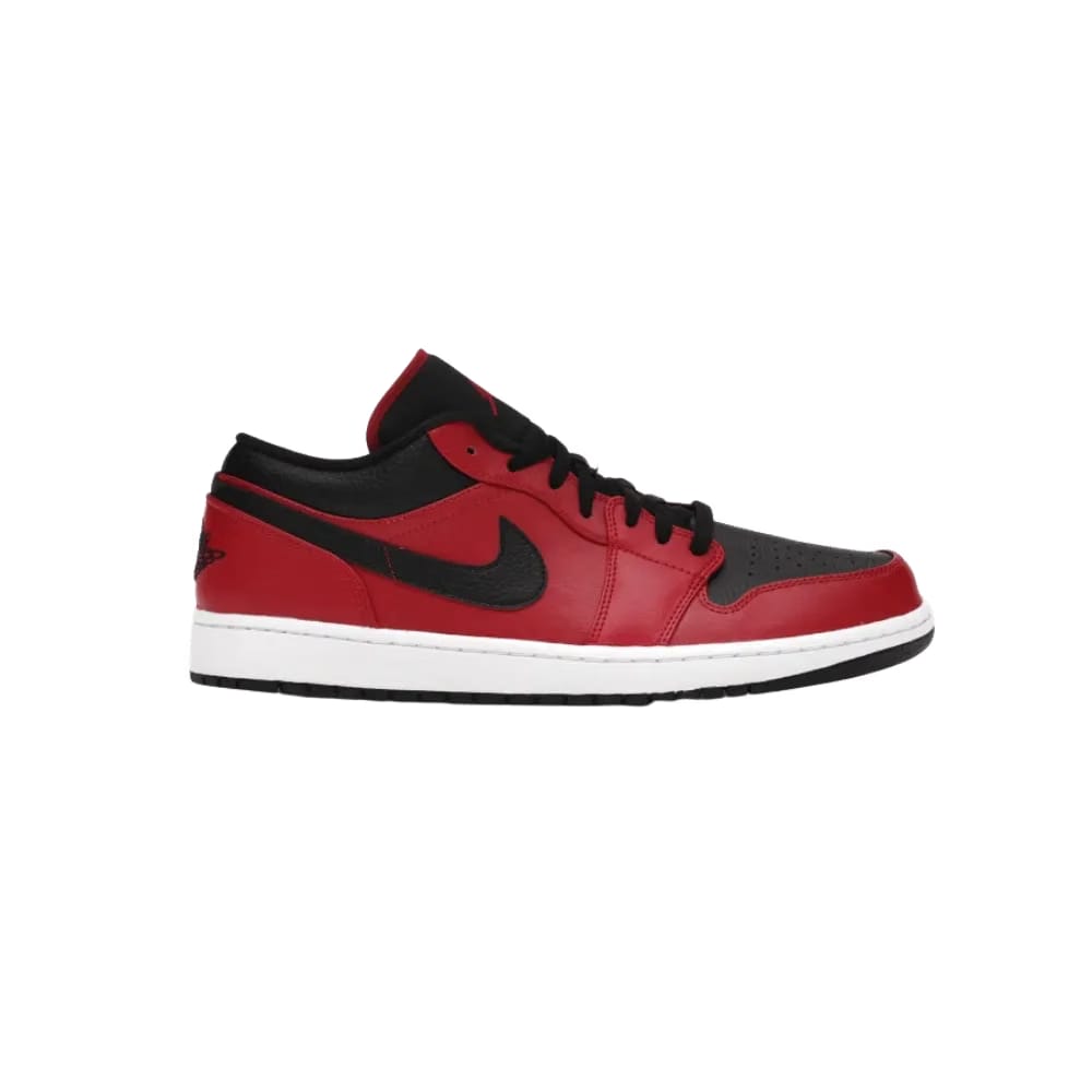 Jordan 1 Low 'Reverse Bred Pebbled Swoosh'