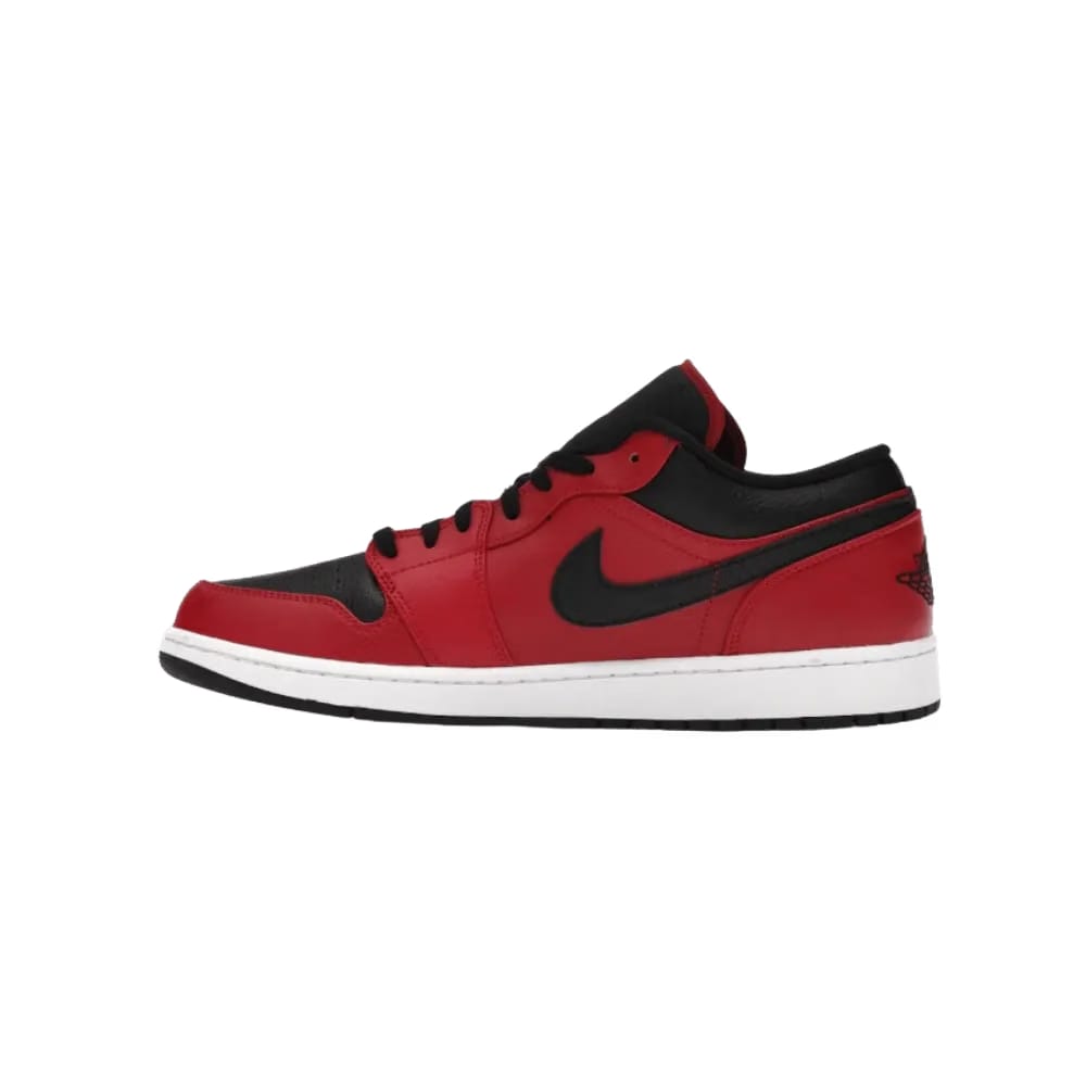 Jordan 1 Low 'Reverse Bred Pebbled Swoosh'