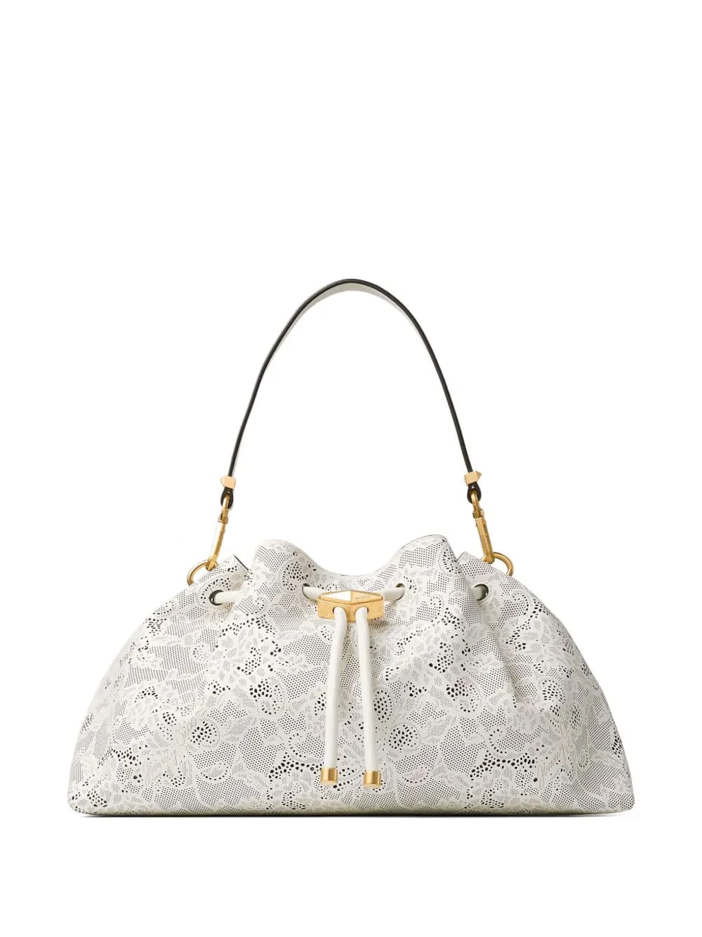 floral-embellishment bucket bag