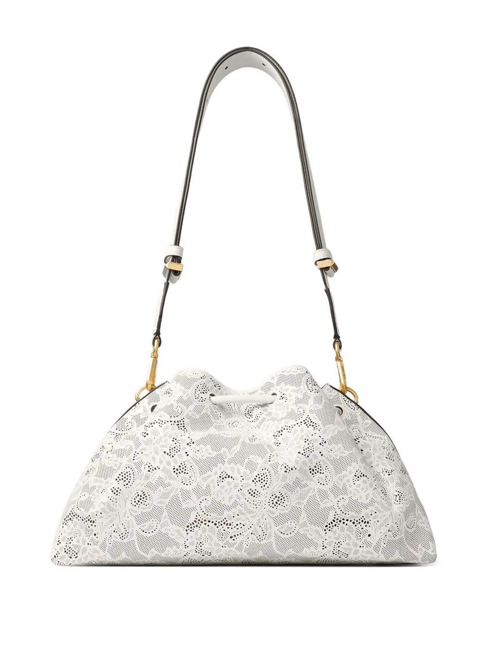 floral-embellishment bucket bag