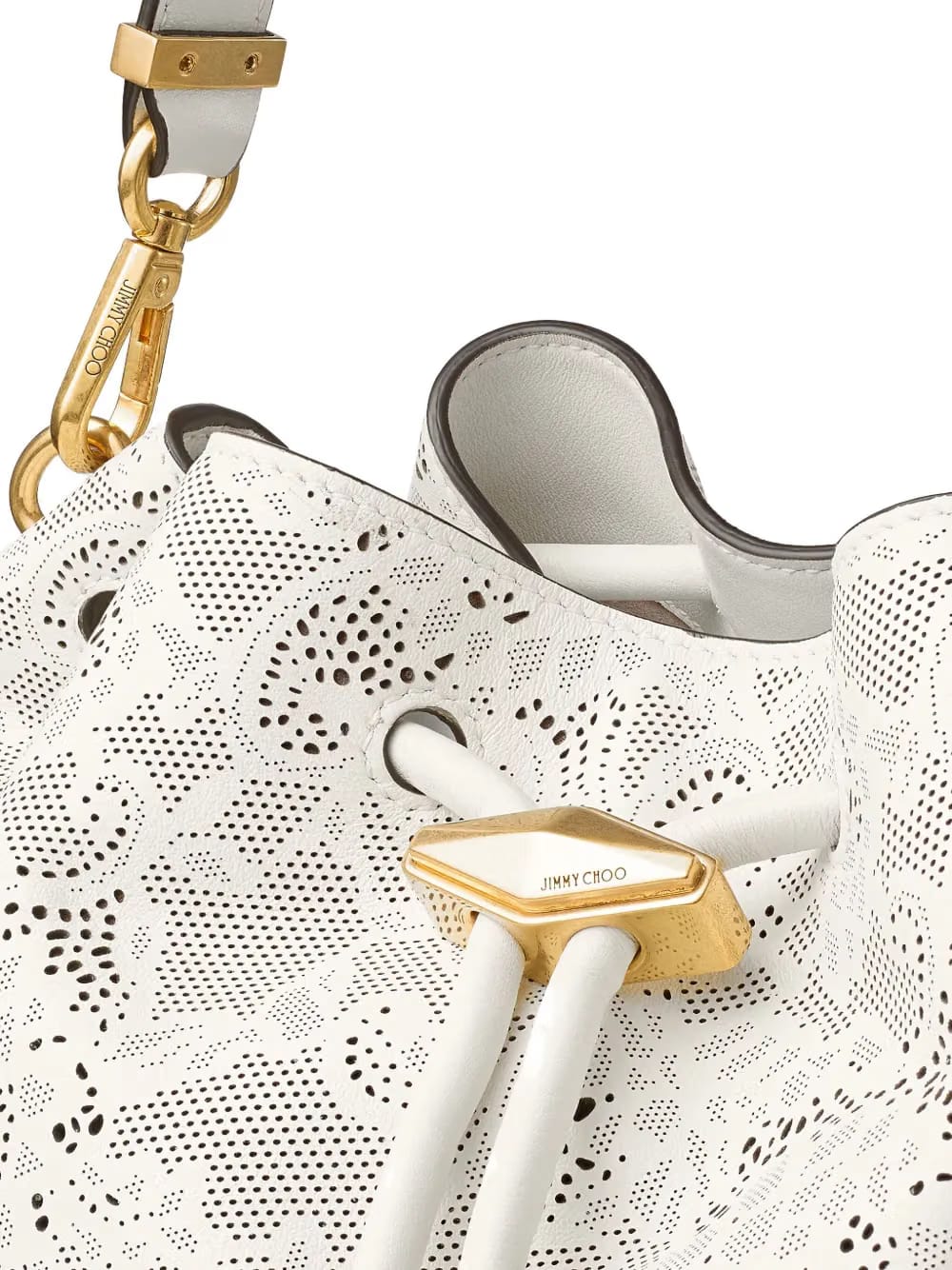 floral-embellishment bucket bag