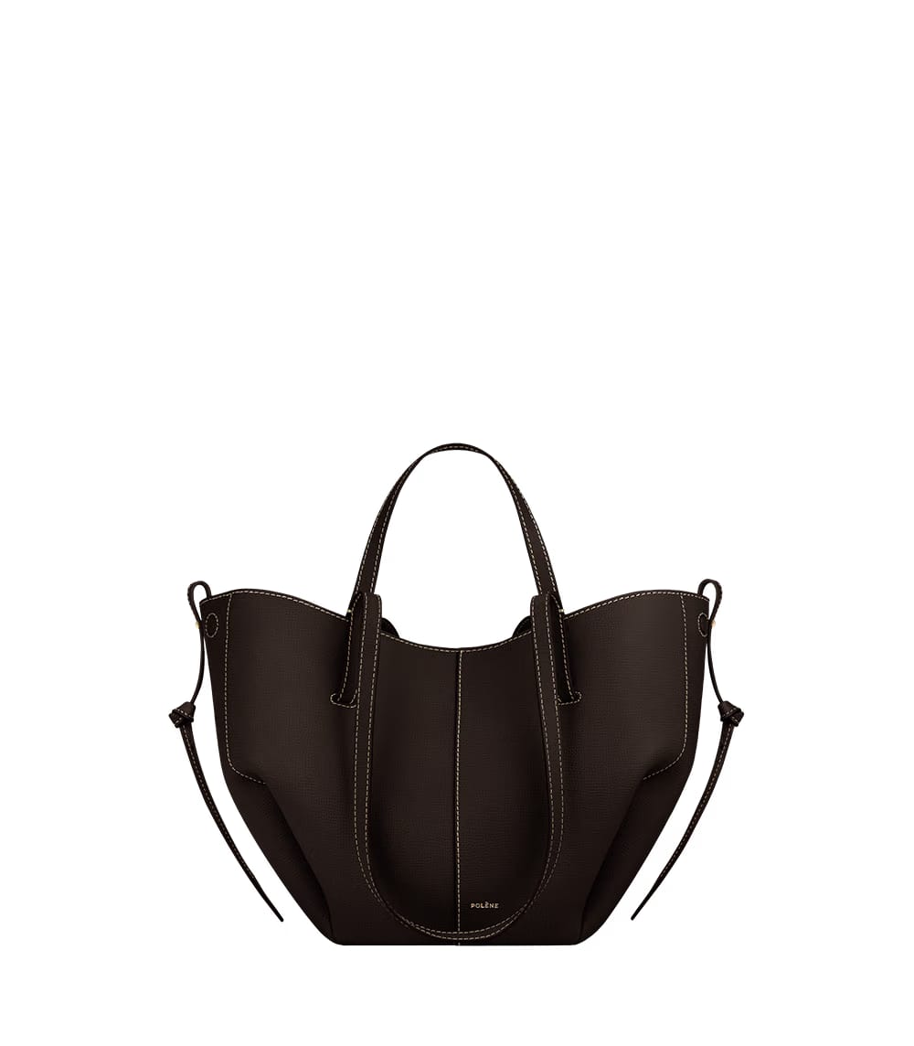 Polene Cyme Mini Textured Ebony