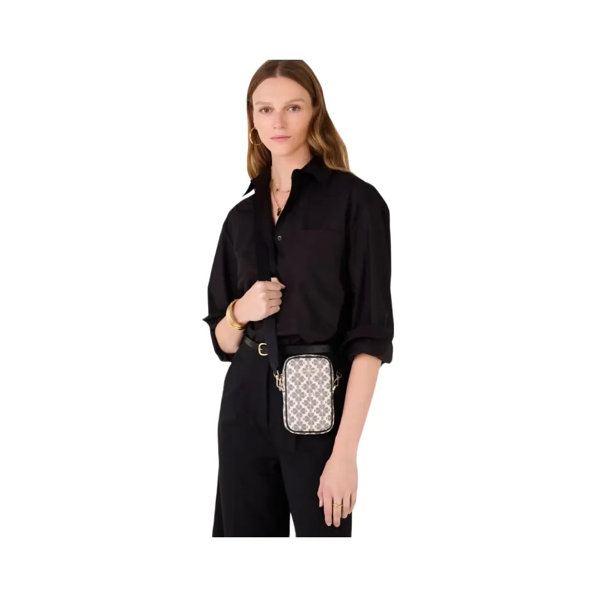 Kate Spade Flower Phone Crossbody Black Multi