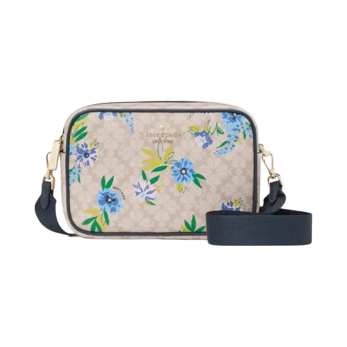 Kate Spade Flower Floral Camera Bag Blazer Blue Multi