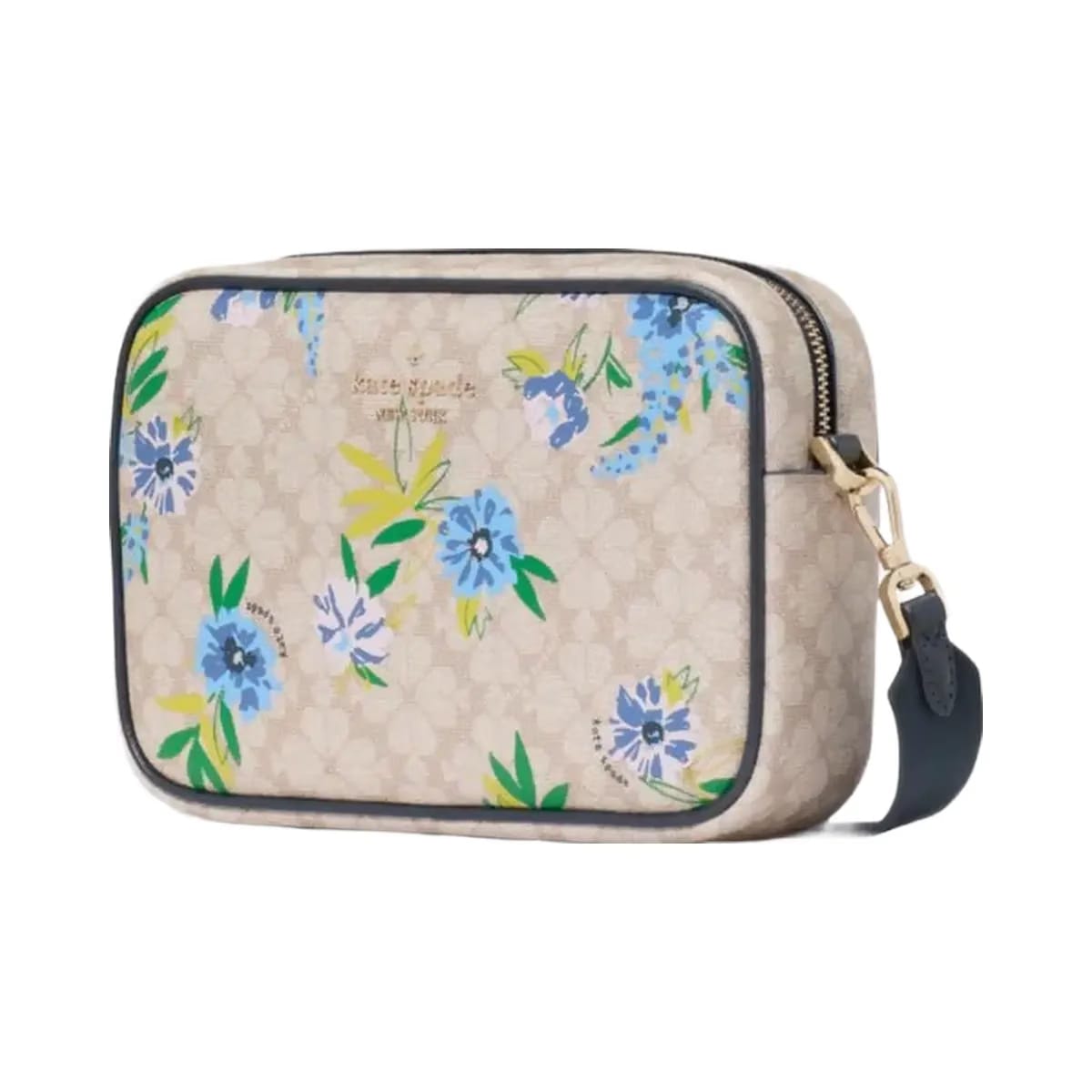 Kate Spade Flower Floral Camera Bag Blazer Blue Multi