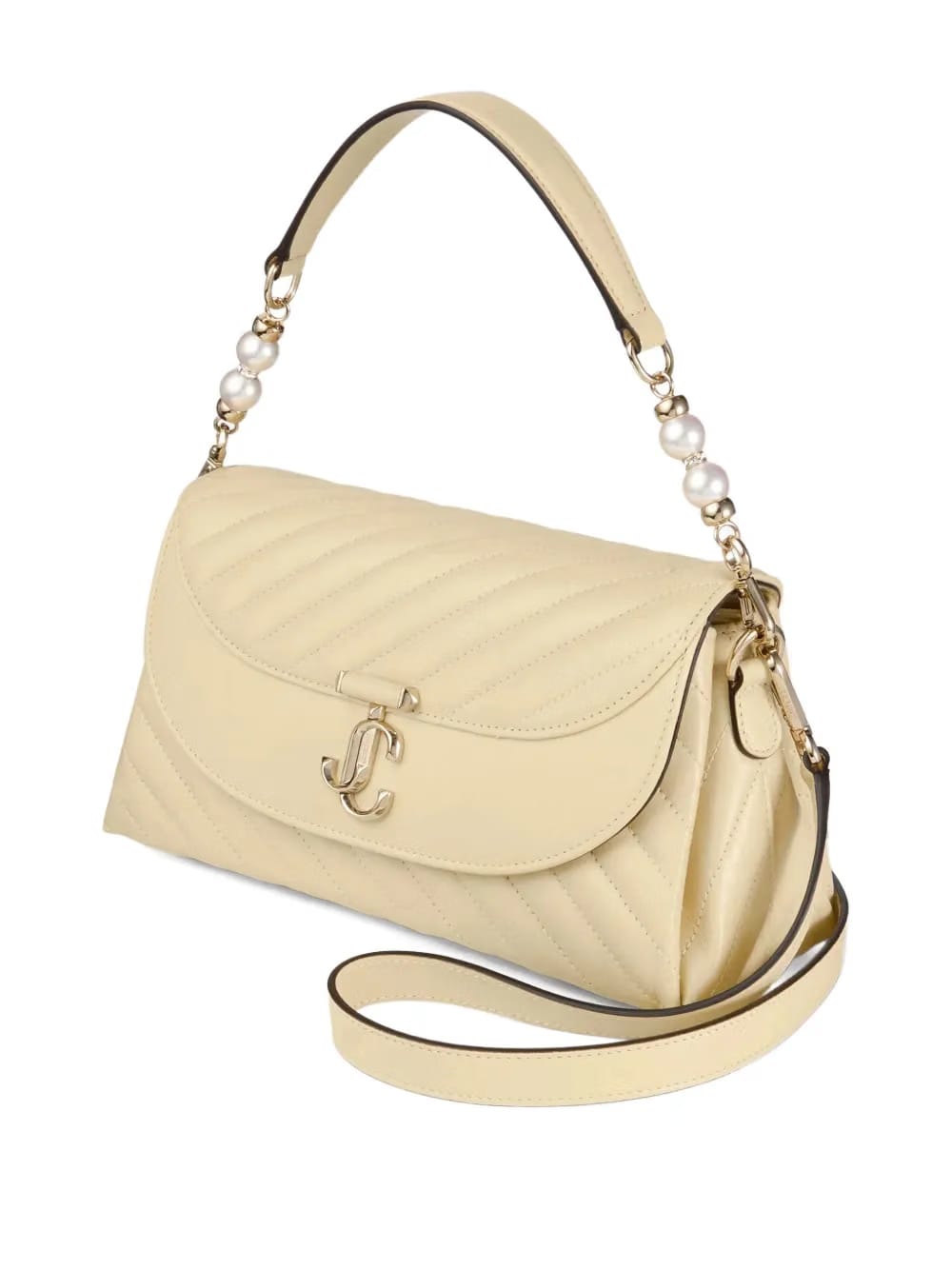 Curve quilted shoulder bag