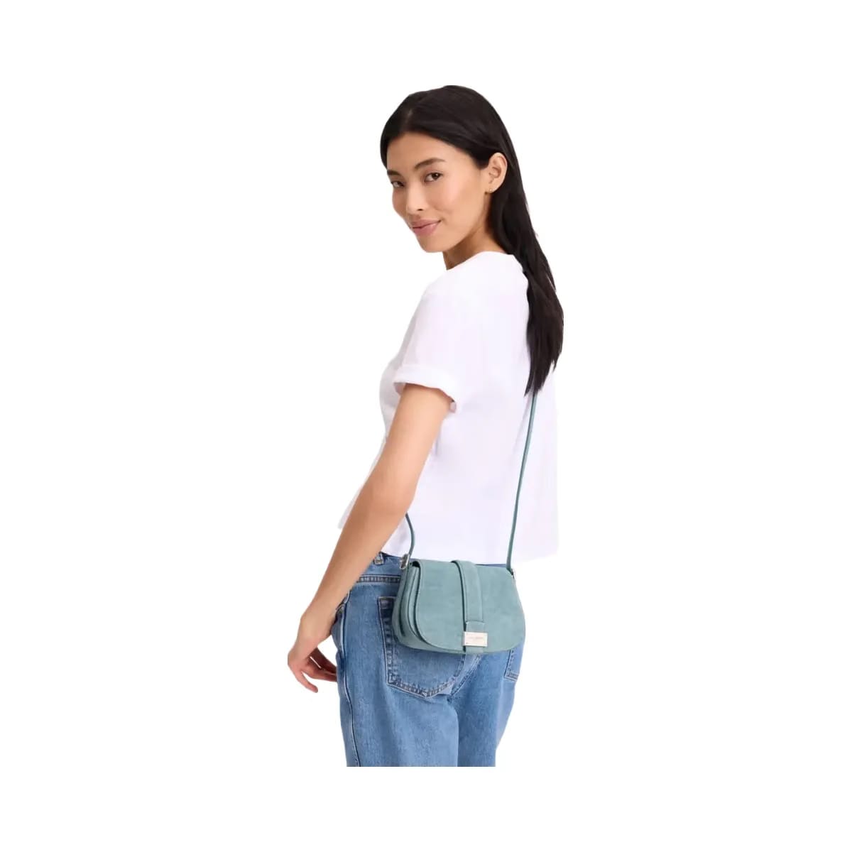 Kate Spade Nouveau Mini Saddle Bag Blue Multi