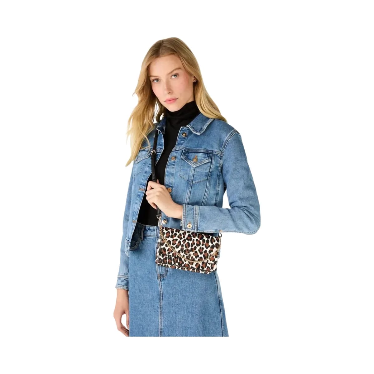 Kate Spade Madison Spotted Leopard Willow Mini Flap Crossbody Cream Multi