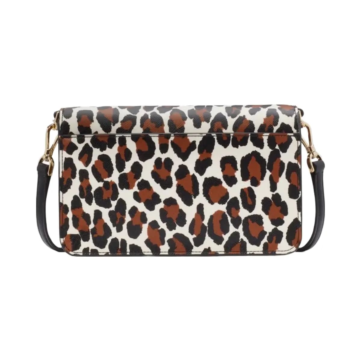 Kate Spade Madison Spotted Leopard Willow Mini Flap Crossbody Cream Multi