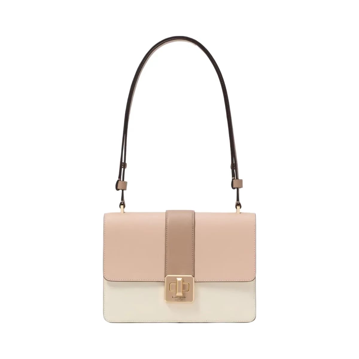 Kate Spade Phoebe Turnlock Shoulder Bag Toasted Hazelnut Multi