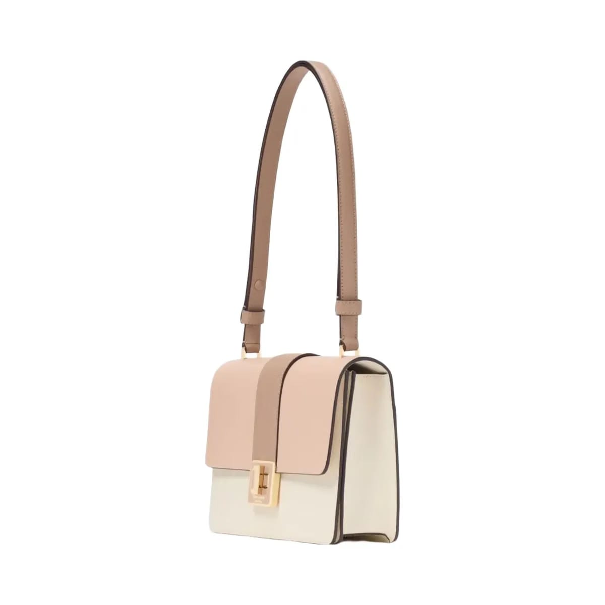 Kate Spade Phoebe Turnlock Shoulder Bag Toasted Hazelnut Multi