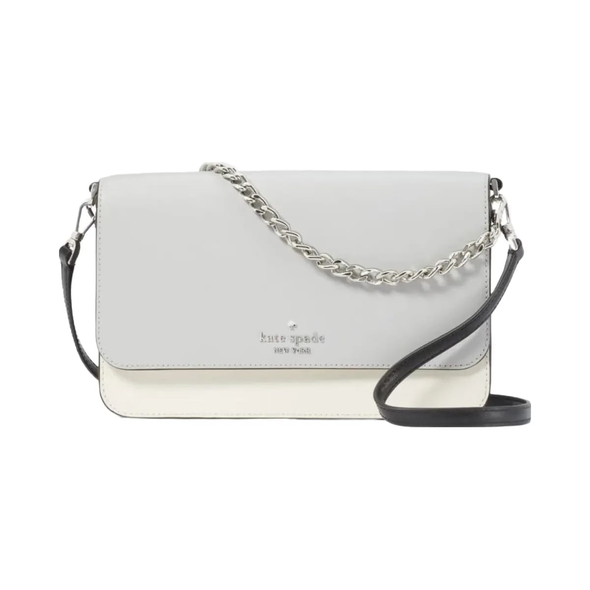 Kate Spade Madison Willow Convertible Crossbody Platinum Grey Multi