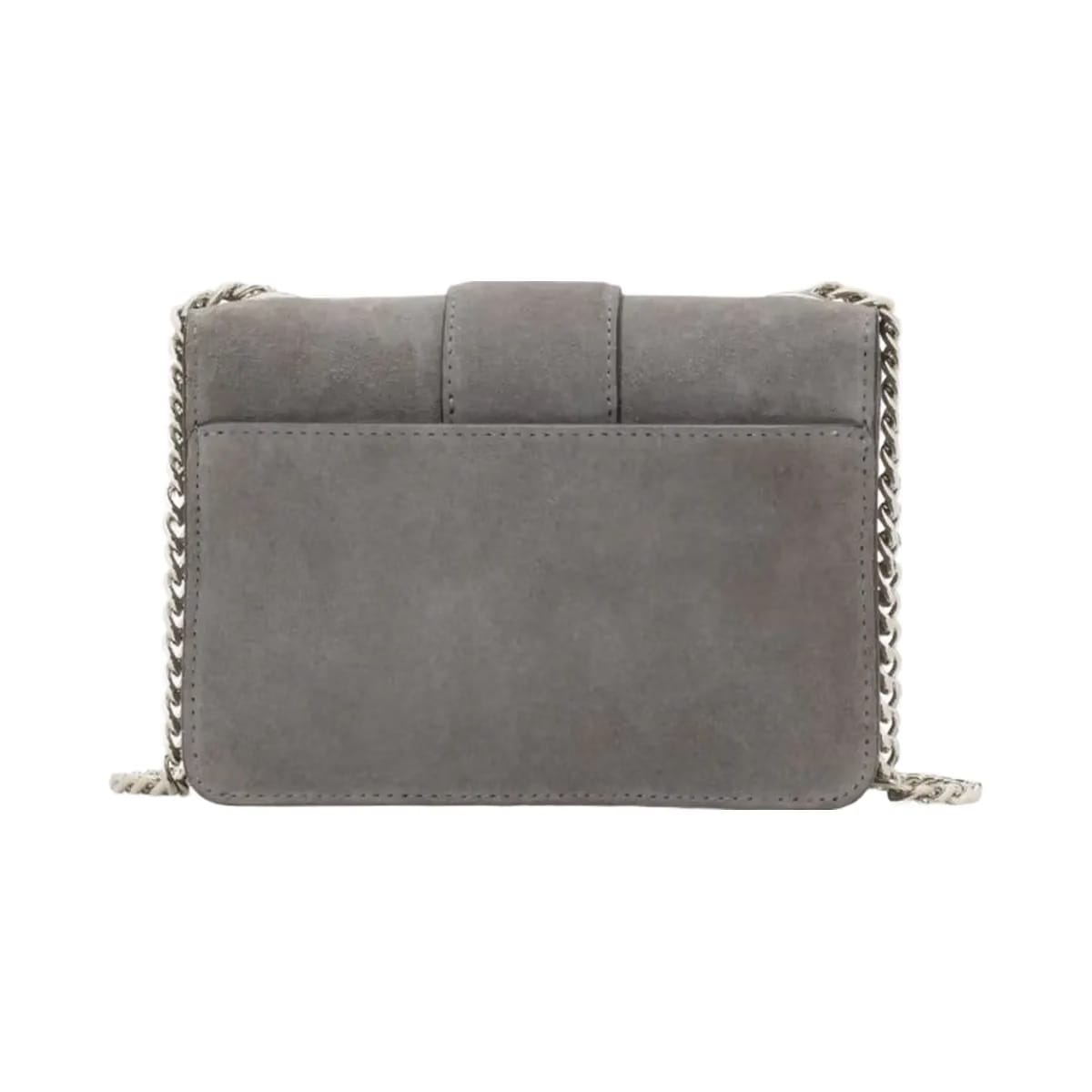 Kate Spade Phoebe Suede Turnlock Mini Flap Crossbody Hare Grey