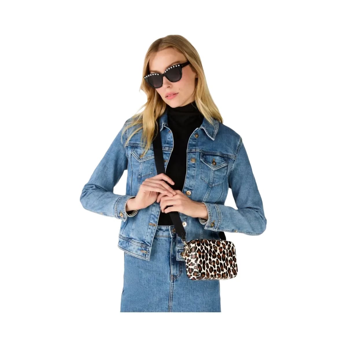 Kate Spade Madison Spotted Leopard Mini Camera Bag Cream Multi
