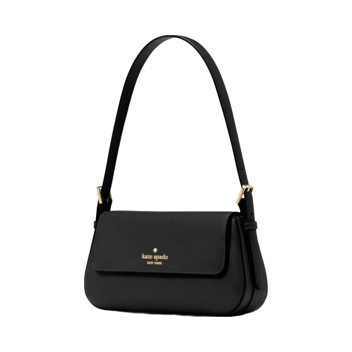 Kate Spade Madison Saffiano Leather Small Flap Shoulder Bag Black