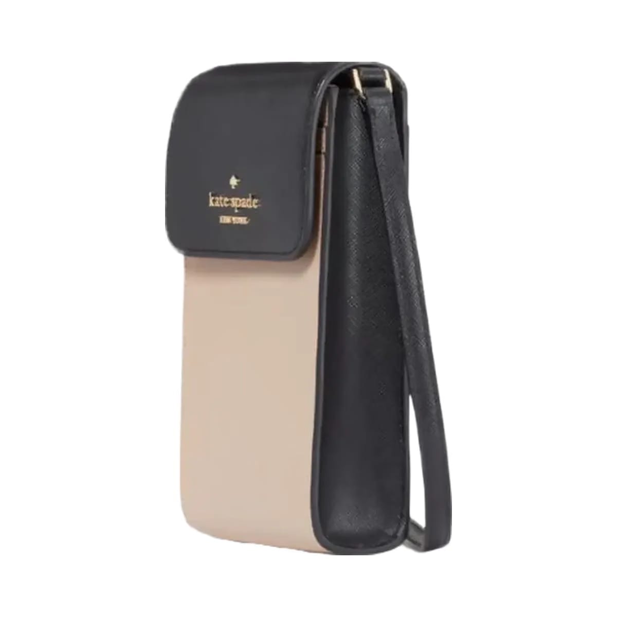 Kate Spade Madison North South Flap Phone Crossbody Toasted Hazelnut Multi