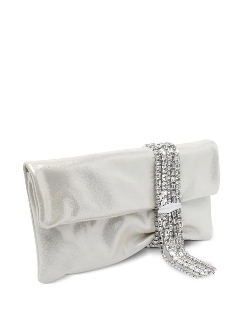medium Zandra crystal-embellished clutch bag