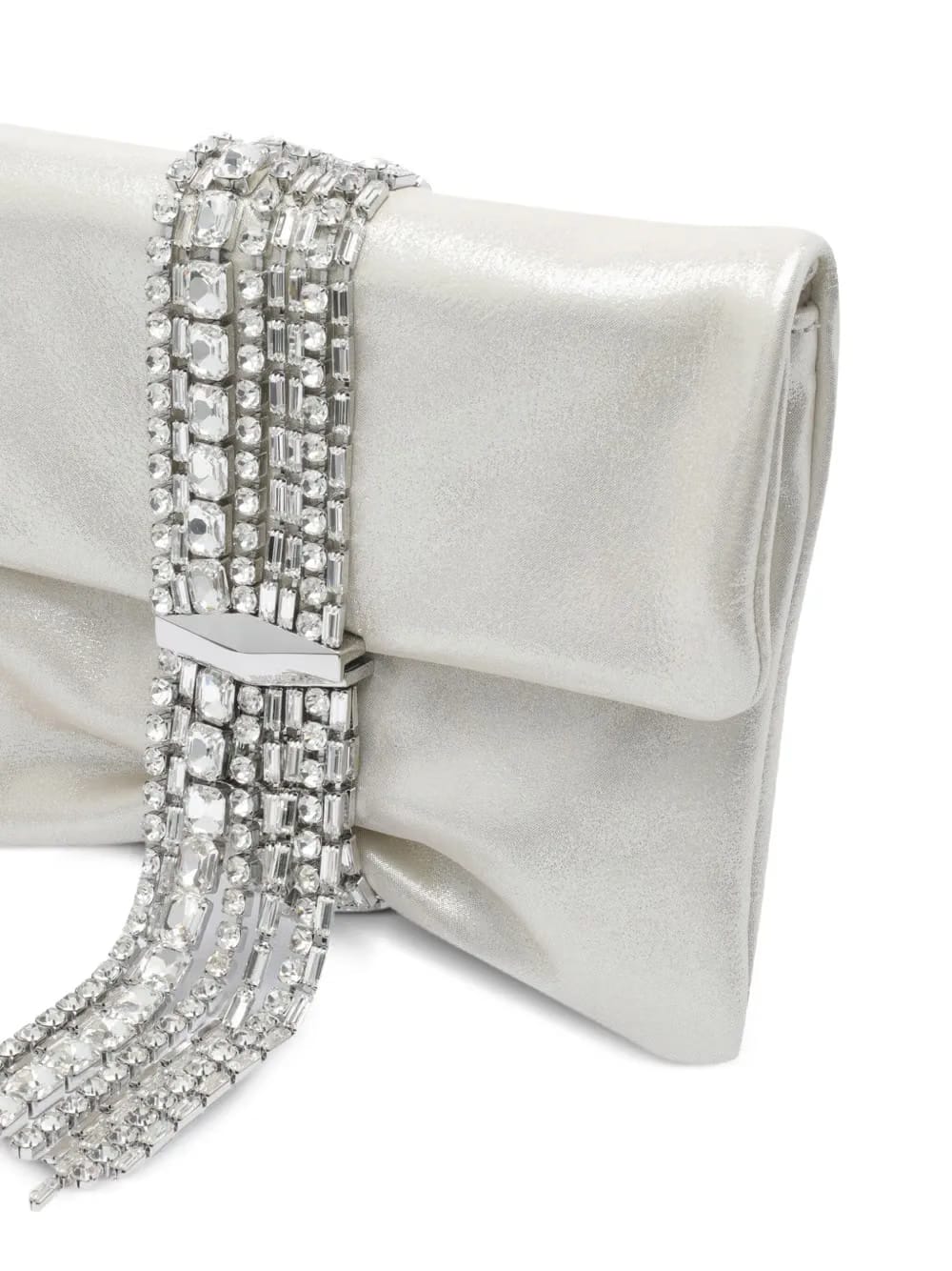 medium Zandra crystal-embellished clutch bag