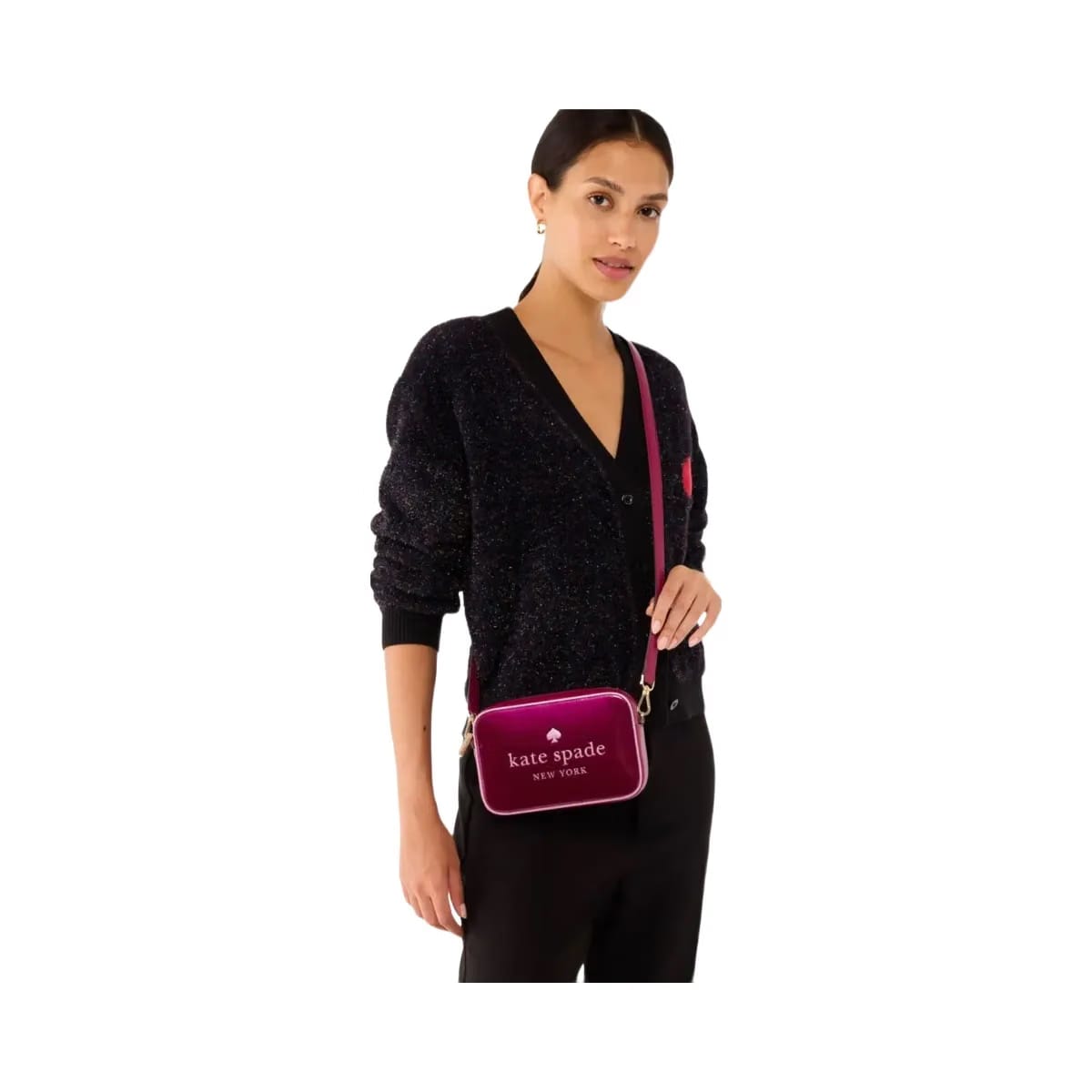 Kate Spade Oh Snap Mini Camera Bag Dark Raspberry Multi