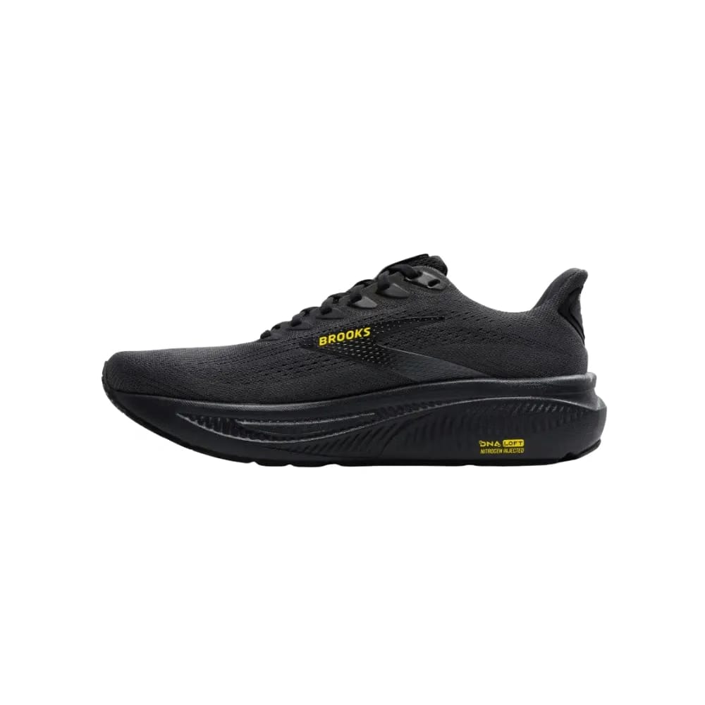 Brooks Ghost 17 Ebony Black Yellow