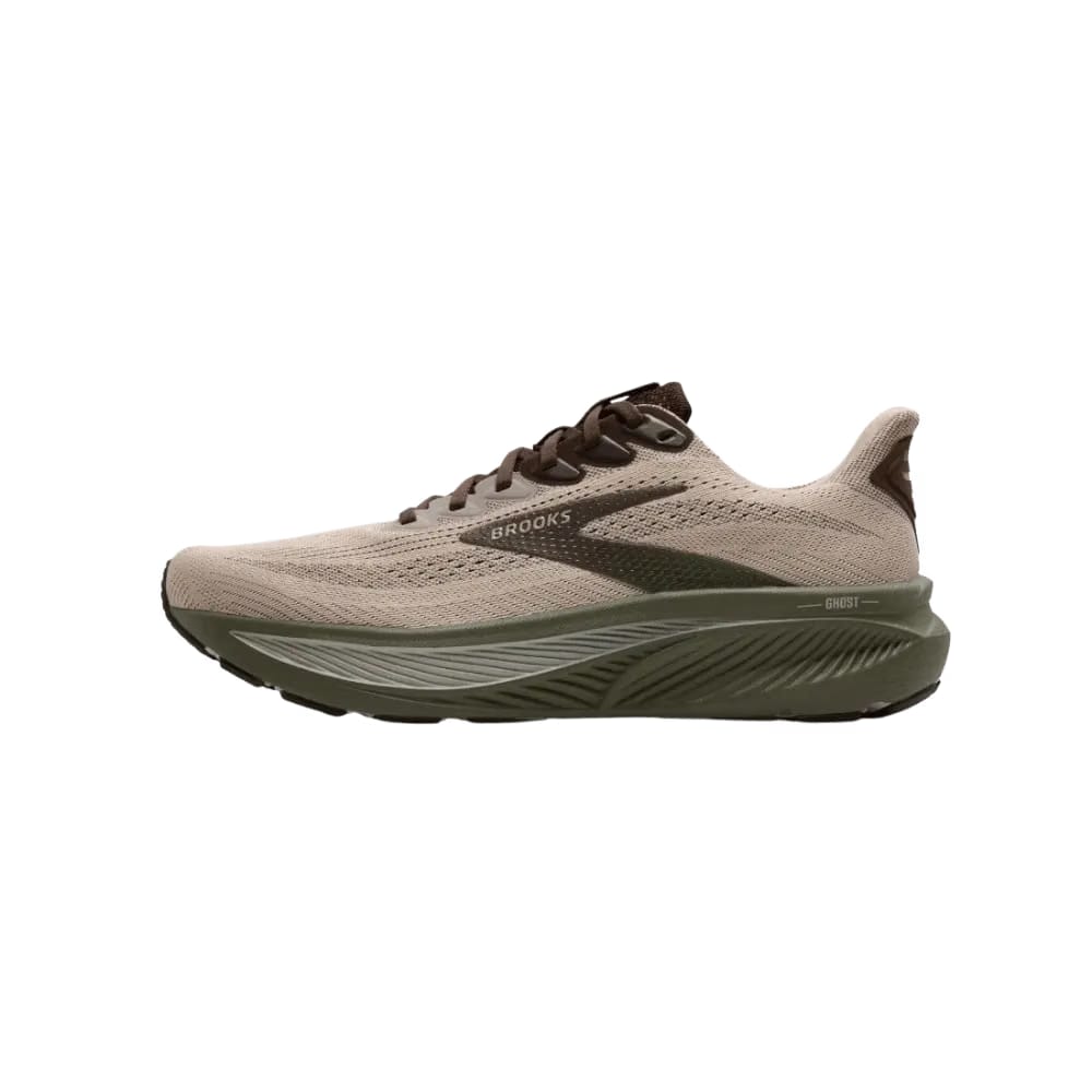 Brooks Ghost 17 Chateau Gray Brown Olive