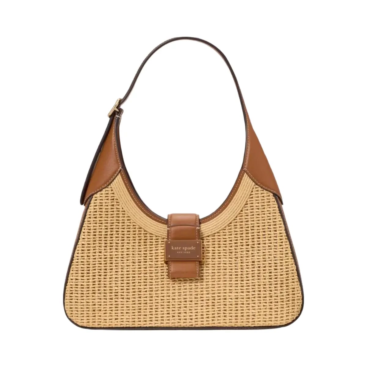 Kate Spade Nouveau Straw Small Shoulder Bag Cavern Clay Multi