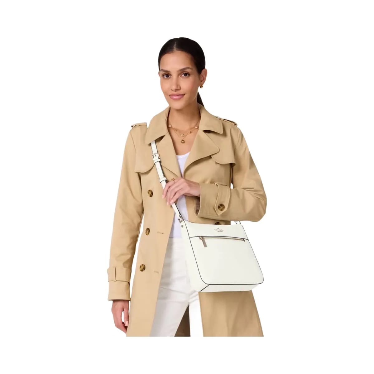 Kate Spade Lena Swingpack Large Crossbody Meringue