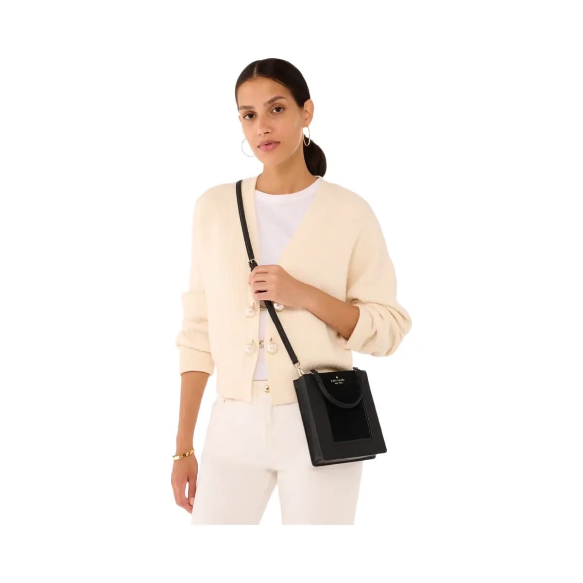 Kate Spade Lena Suede Mini Tote Black Multi