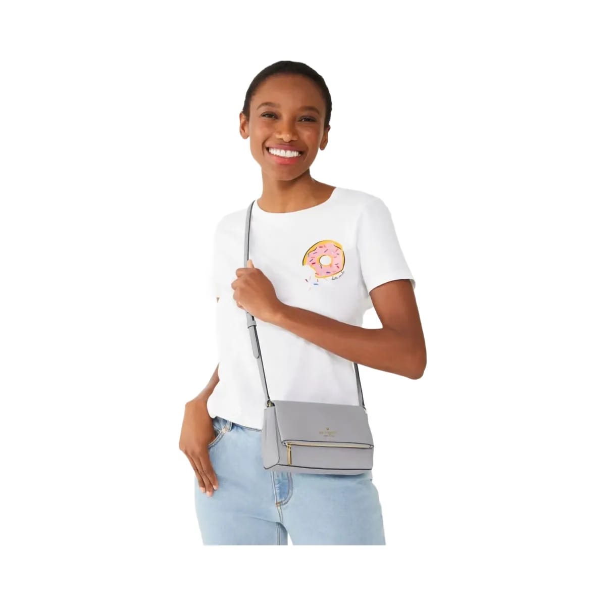 Kate Spade Leila Mini Crossbody Mountain Grey