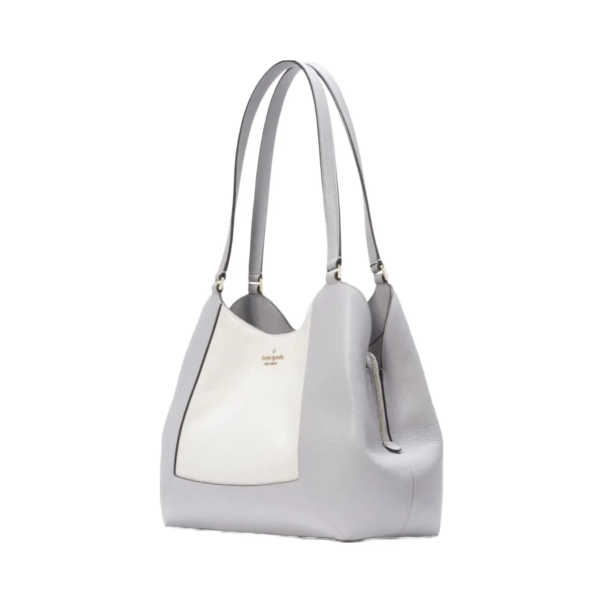 Kate Spade Lena Colorblock Large Triple Compartment Shoulder Bag Mountain Grey Multi