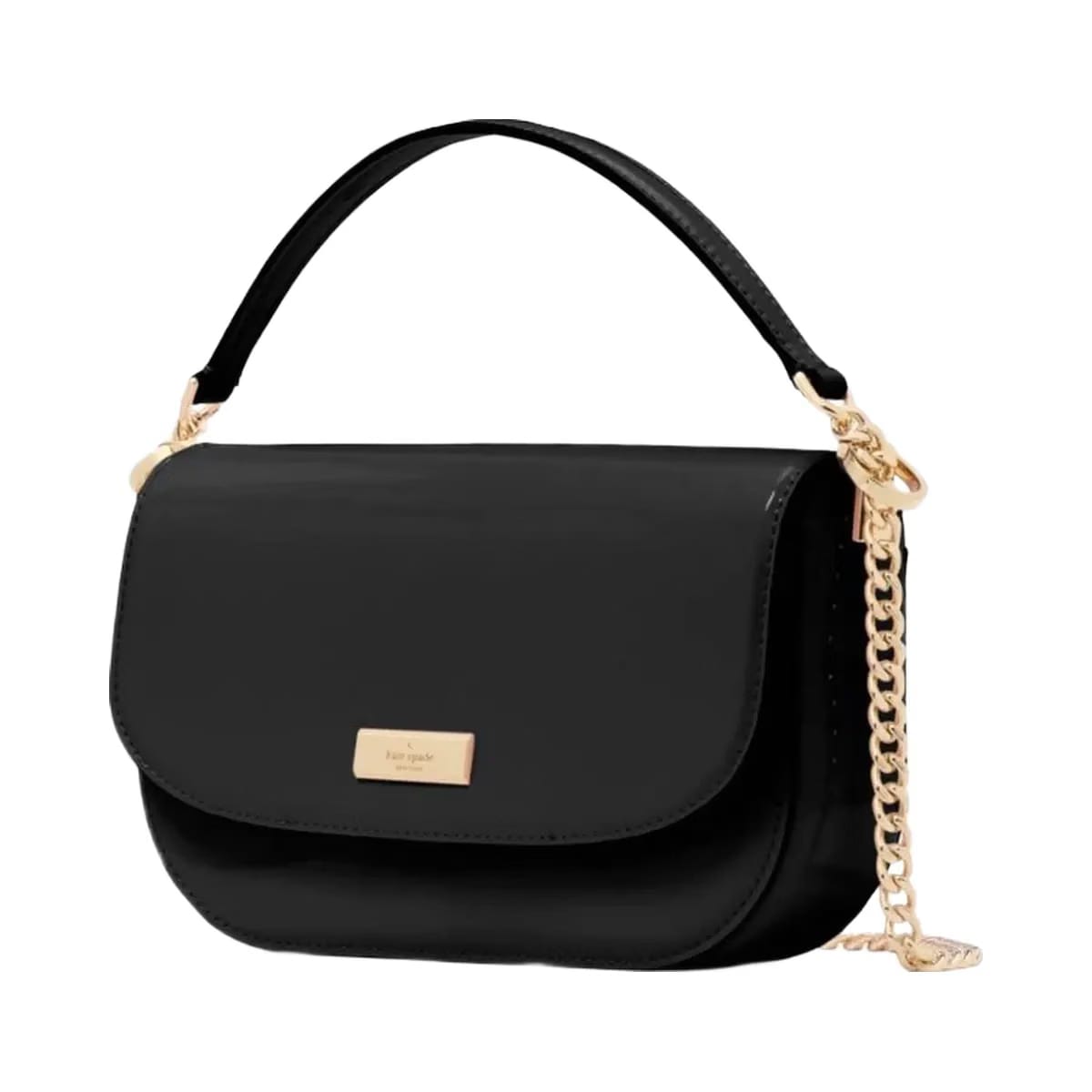 Kate Spade Krista Patent Chain Crossbody Black