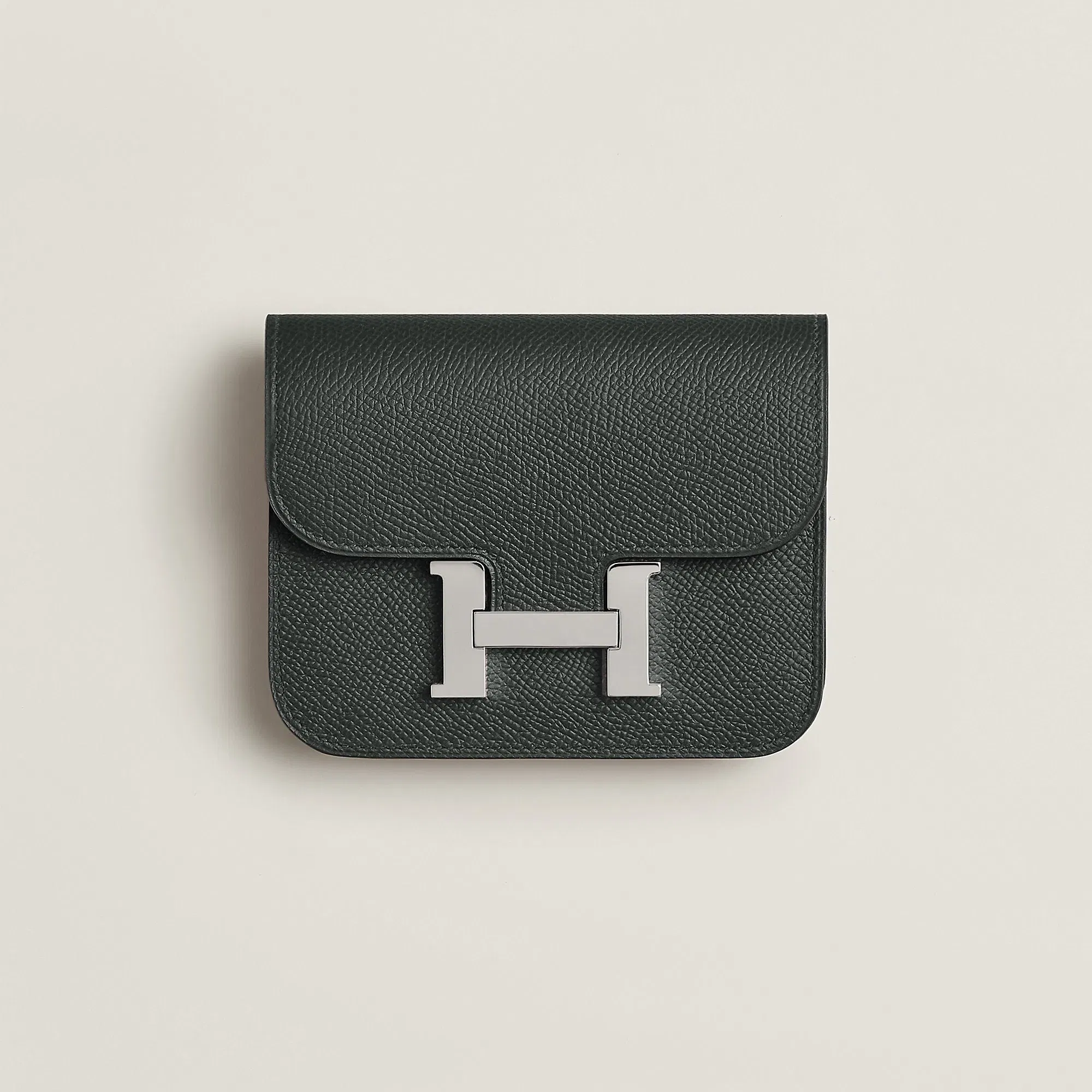 Hermes Constance Slim Wallet Bleu Saphir