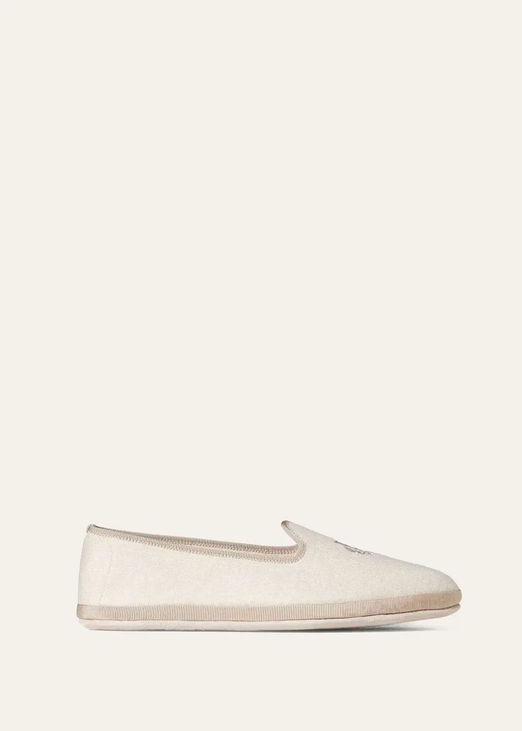 LoroPiana Venice Slipper Natural Melange